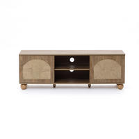 LOWBOARD TV-Schrank Retro, Holz | B140 x T40 x H48 cm - Braun, Holzwerkstoff (140/48/40cm) - Hometopia