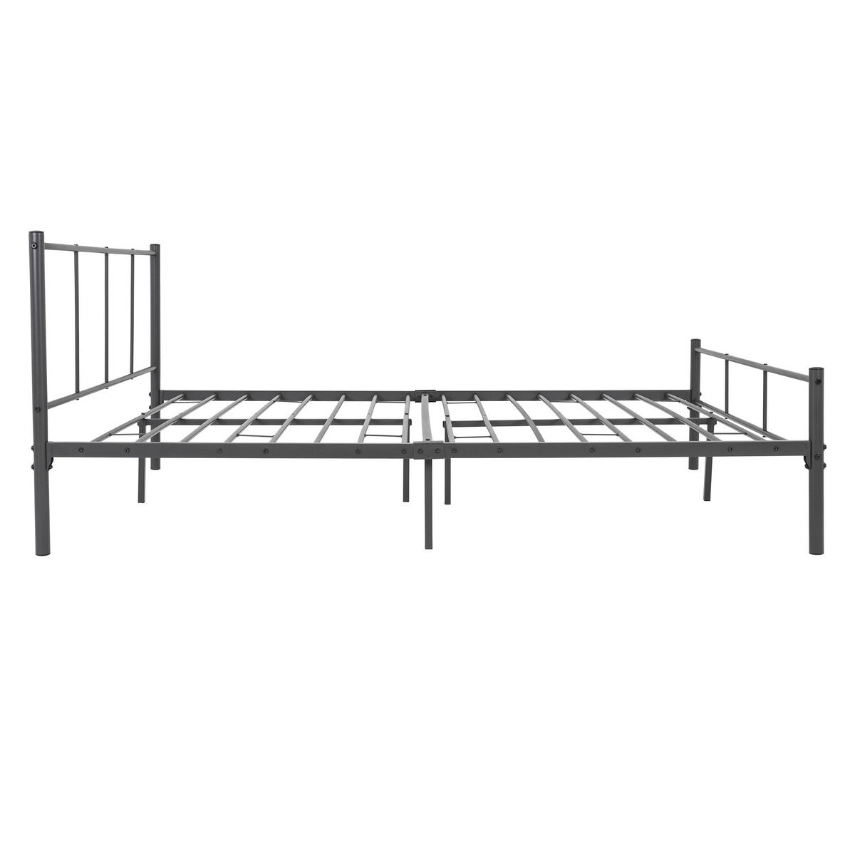 METALLBETT 209/167 cm - Anthrazit, Metall (160/200cm) - ML-DESIGN