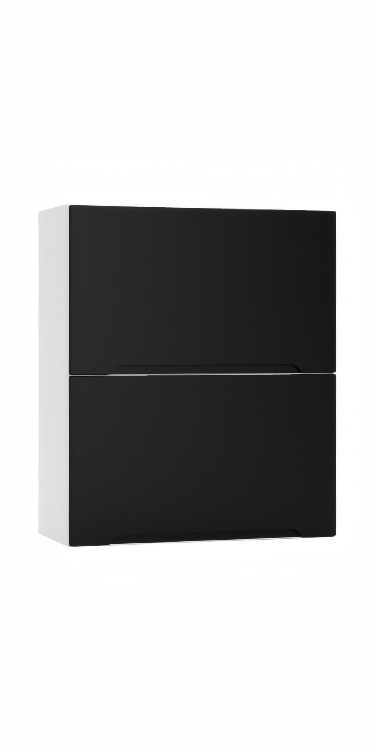 HÄNGESCHRANK W60GRF/2 - Zivora - Hochwertige Küchen Optik - Schwarz, Holz (60/72/30cm) - ROYAL24_MARKT