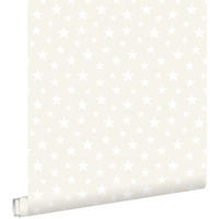 TAPETE kleine Sterne 53 cm x 10.05 m - Weiß, Papier (53/0.1cm) - ESTAhome