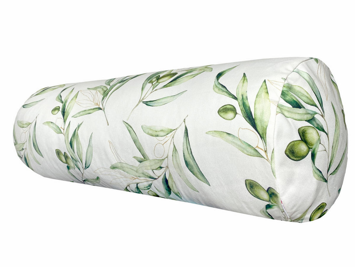 XL-ROLLENHÜLLE Italy Collection Oliven 25/70 cm - Ecru/Multicolor, Textil (25/70cm) - beties Heimtextil