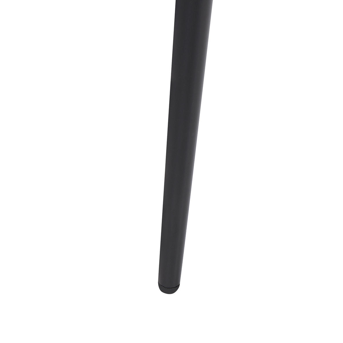 ESSTISCH 120/120/76 cm Weiß schwarz Rund Odeon - Weiß, Holzwerkstoff (120/120/76cm) - Beliani