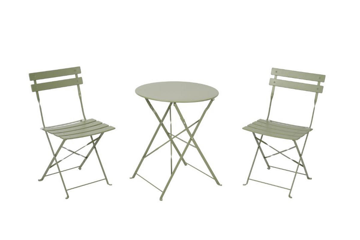 TISCH, Sam, Tisch Grün, Stahl, 42 x 46 x 80 cm - Grün, Metall - ebuy24