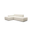 ECKSOFA Modular Premium Weiß - Schwarz/Weiß, Holz/Holzwerkstoff (280/190cm) - Furnisell