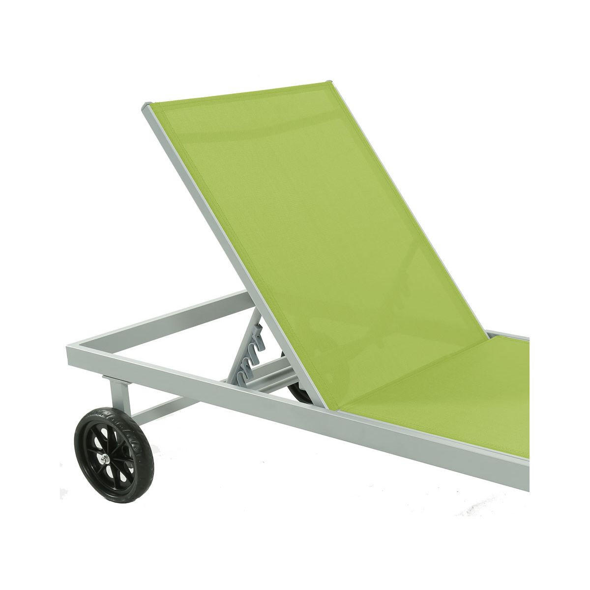 SONNENLIEGE - "Bella" - Phoenix - Grün - 2er-Set - Grün, Metall (65/92/200cm) - Habitat Garten