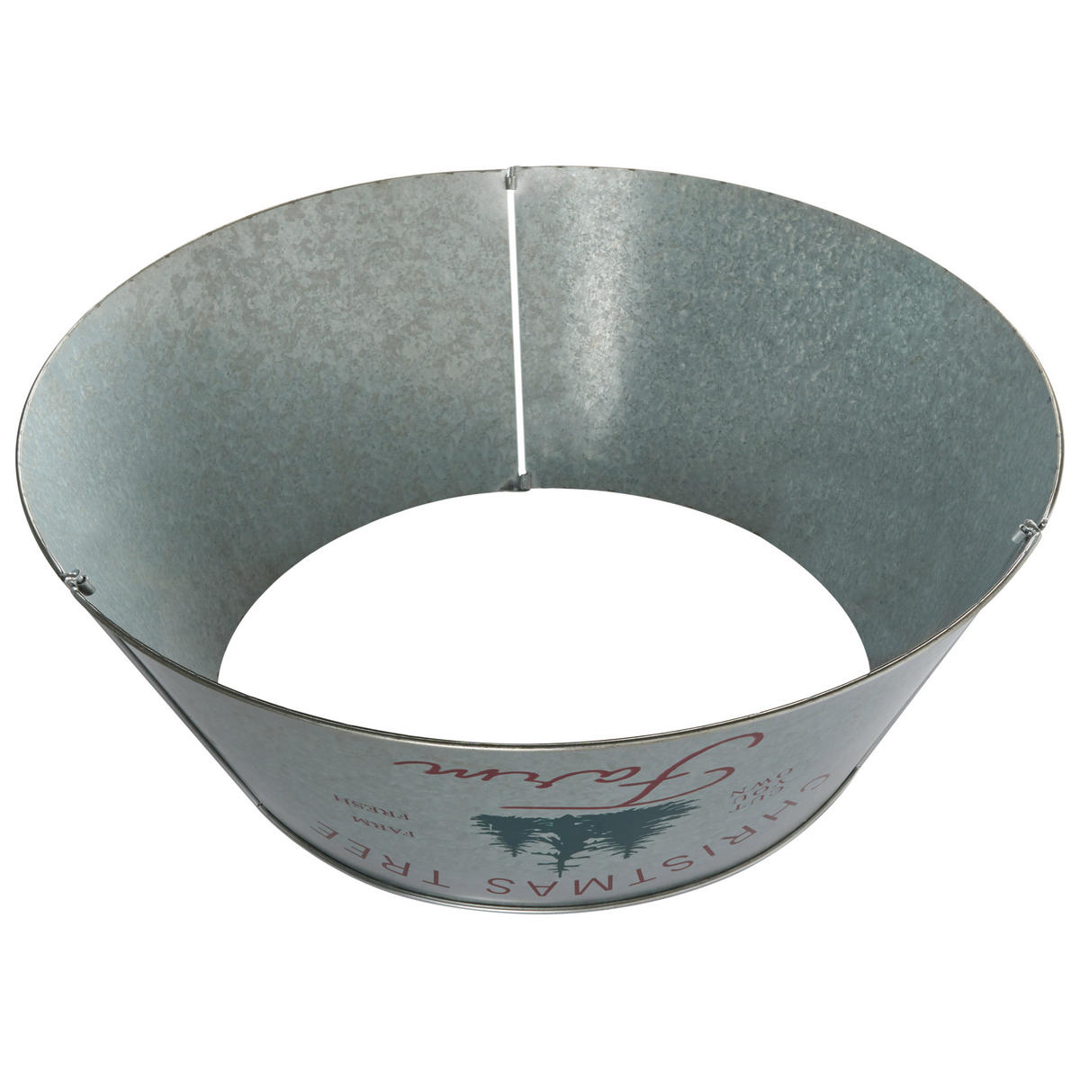 WEIHNACHTSBAUMKRAGEN 25 cm Silber Rovaniemi - Silberfarben, Metall (25cm) - Beliani