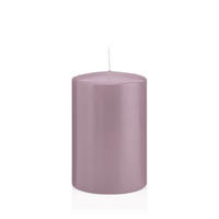STUMPENKERZEN Mauve Lila Ø 98 x 150 mm, 6 Stück - Mauve, Paraffin (10/15cm) - Wiedemann Kerzen