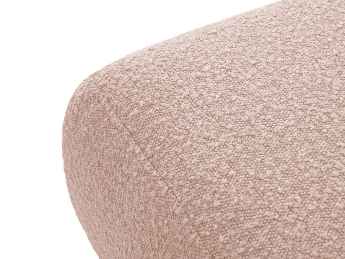 POUF Molino aus Boucle puderrosa - Pink, Textil (75/36/75cm) - Micadoni