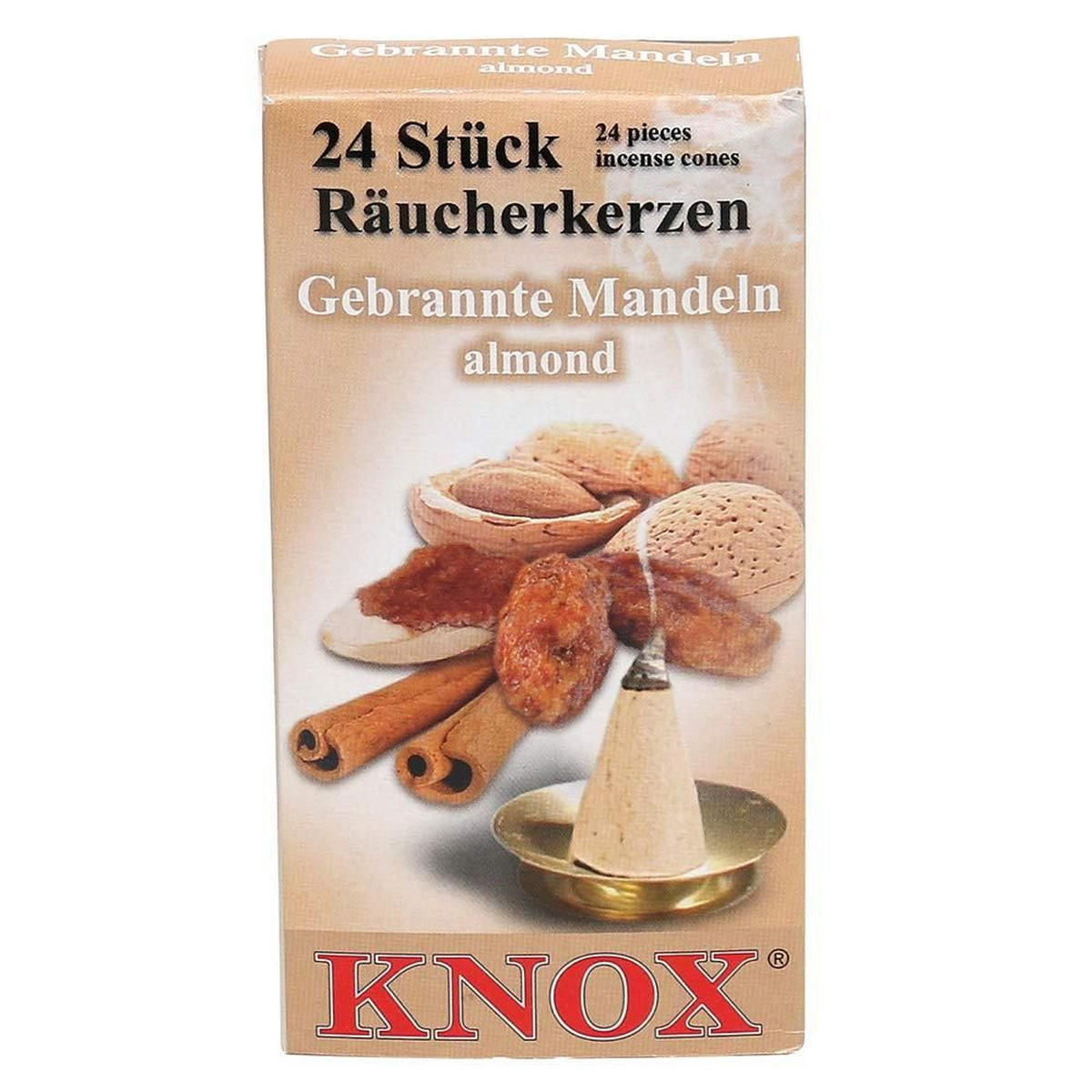 RÄUCHERKERZEN Gebrannte Mandeln 24er Packung - Multicolor, Holz (6.5/2.3/12.5cm)