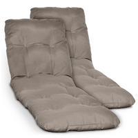 ROLLLIEGENAUFLAGE Flair RL 190x60x8cm Taupe (2tlg) - Taupe, Textil (60/190cm) - Beautissu 