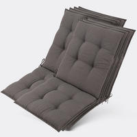NIEDERLEHNERAUFLAGE Sun-NL 105x50x8cm Taupe (7tlg) - Taupe, Textil (50/8/100cm) - Beautissu 