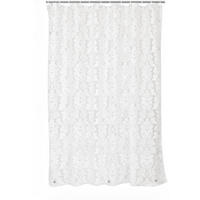 DUSCHVORHANG – Breite 200 x Höhe 200 cm – Inklusive Haken - Weiß, Kunststoff (200/200cm)