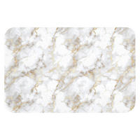 WC PŘEDLOŽKA Zlaté žilky - Mramor - Bílý 60x40 cm - bílá, textil/plast (60/1cm) - OnlyWow