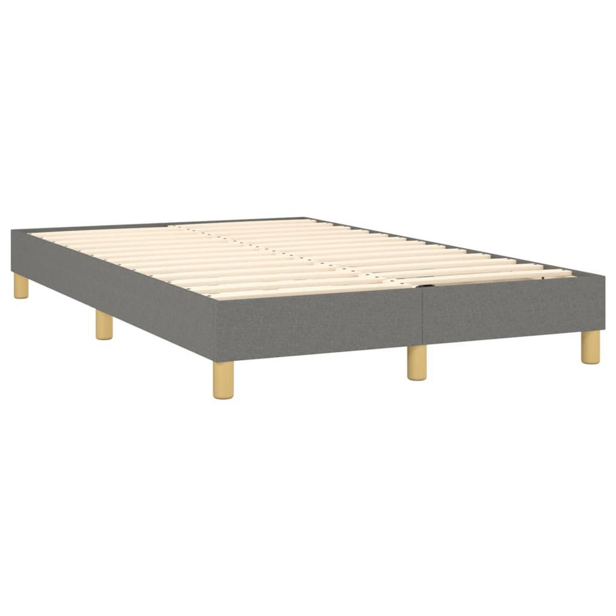 POLSTERBETT Quinn 120/203 cm - Grau, Holzwerkstoff (120/200cm) - Nettlife