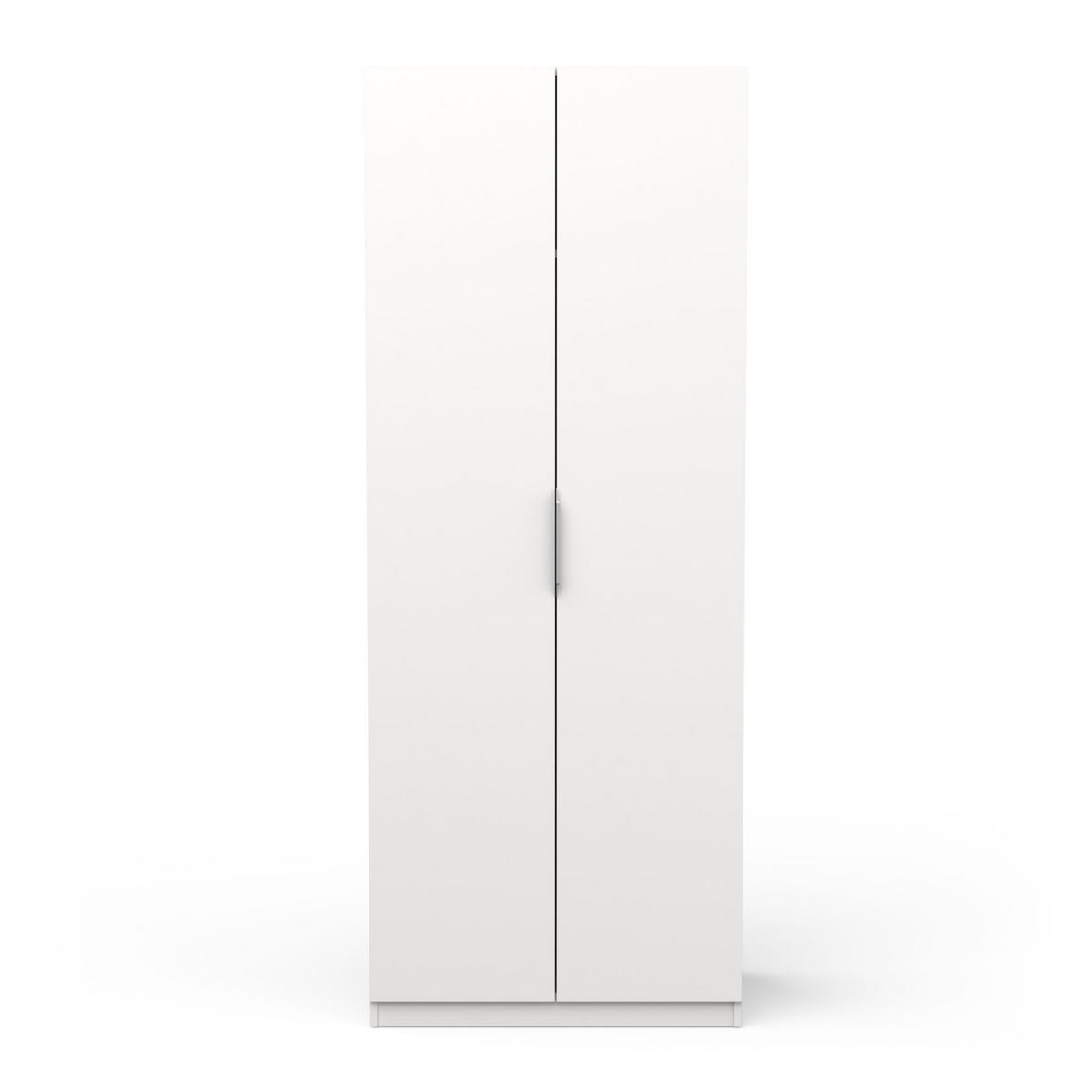 SCHRANK, 2 Türen - GHOST - Weiß - 79,4 x 51,1 x 203 cm - Weiß, Holz (51.1/203/79.4cm) - Demeyere