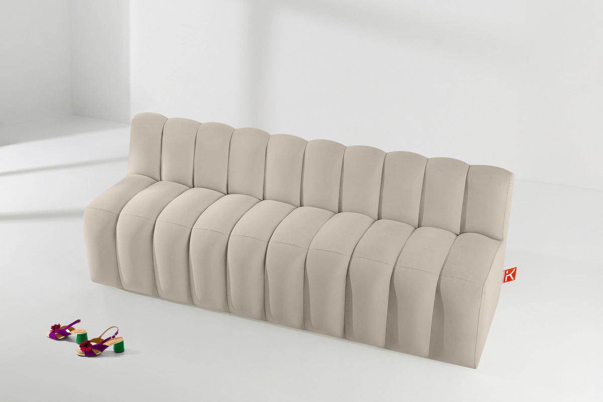 ESSZIMMERBANK CORDA, Cremig - Creme, Holz/Holzwerkstoff (203/78/71cm) - KONSIMO®