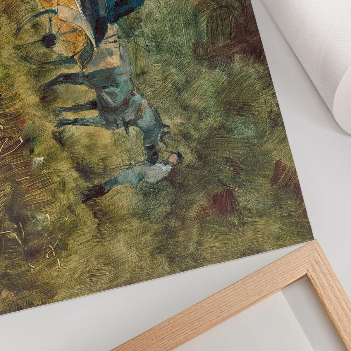 POSTER - 29x21 cm (A4) - Henri de Toulouse-Lautrec - Fangen - Grün, Textil (29.7/21/0.1cm) - TULUP