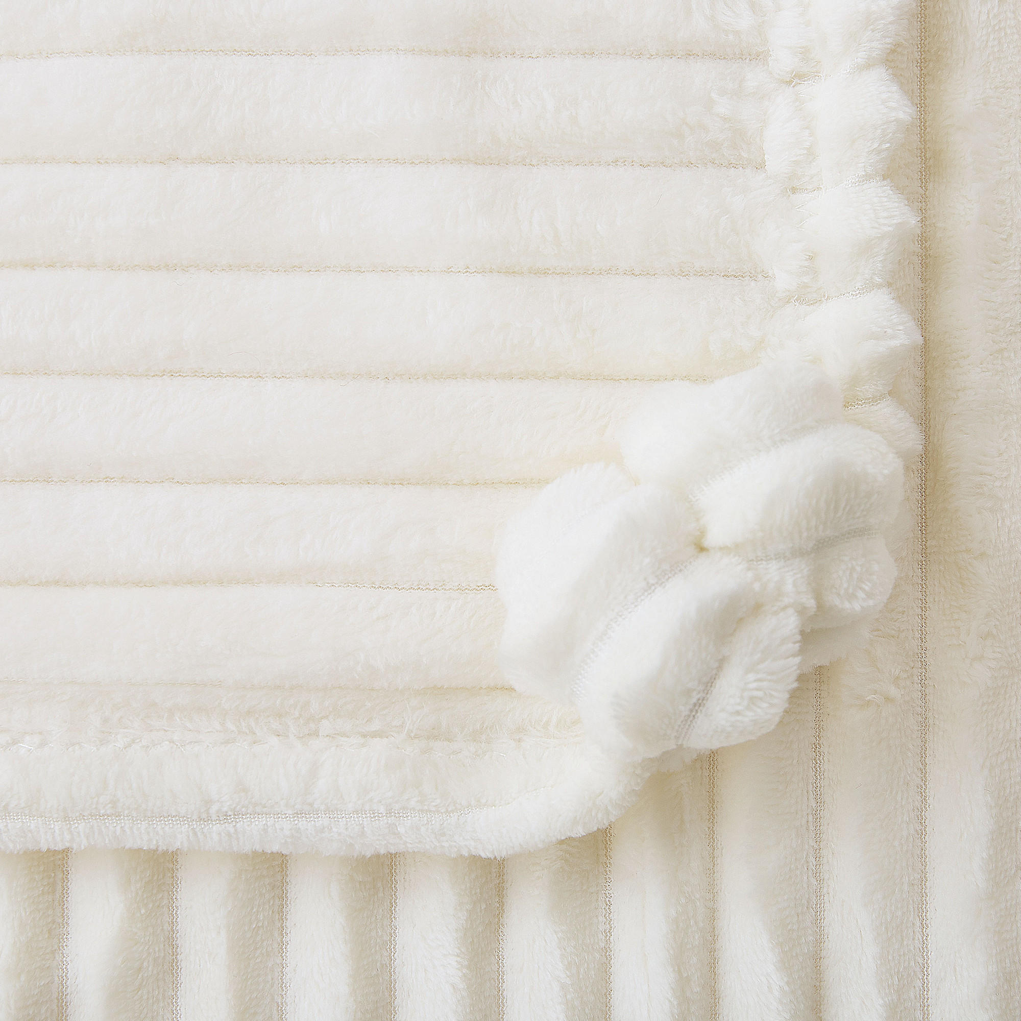 DECKE Creme Kaweri 150/200 cm - Creme, Textil (150/200cm) - Beliani