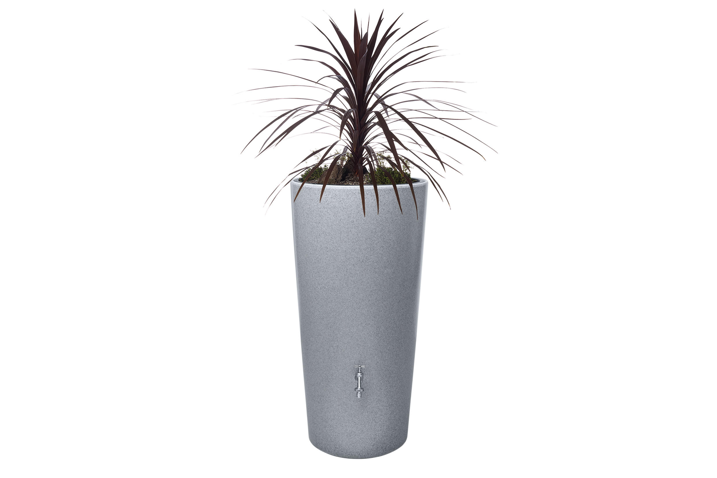 2IN1 Regentonne 210 L, silver - Silberfarben, Kunststoff (58/110/60cm) - GARANTIA