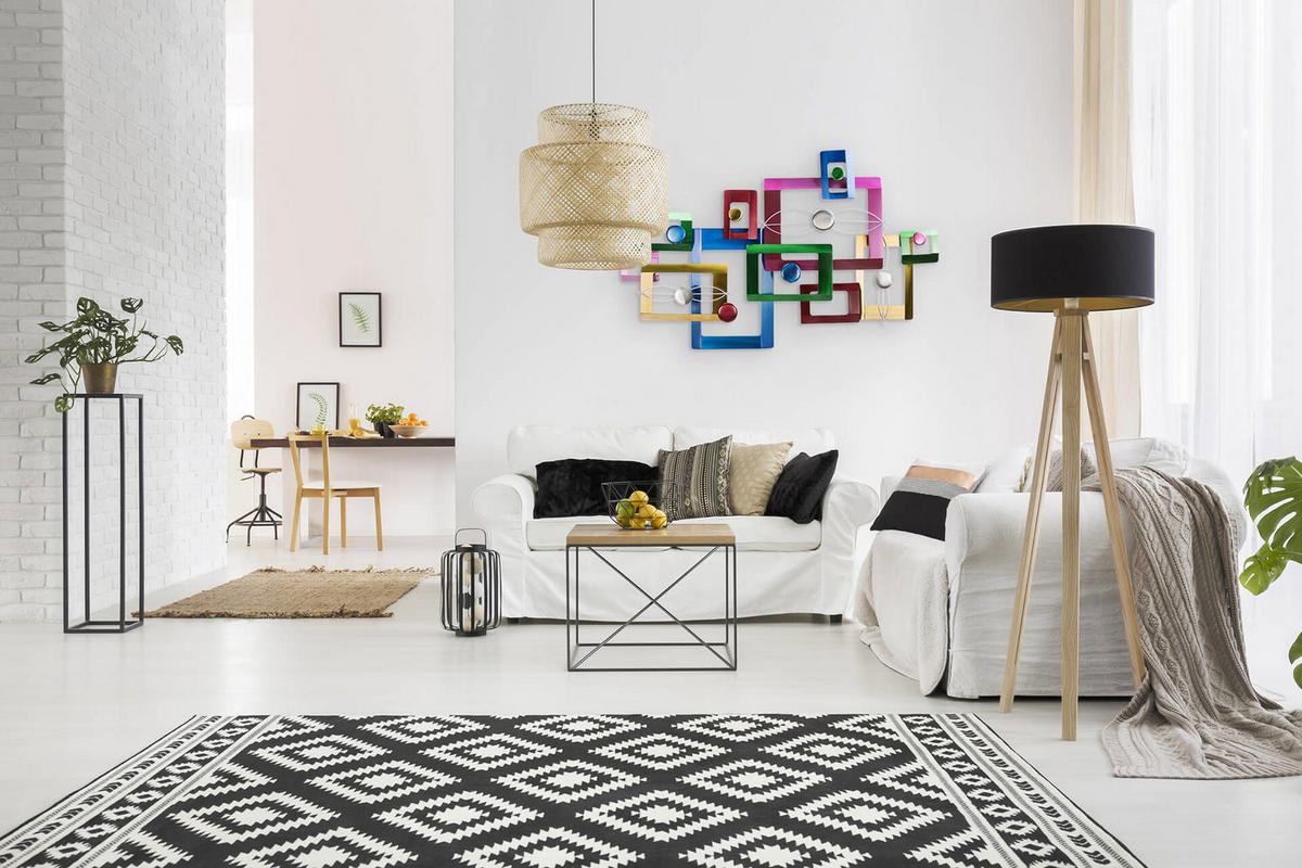 WANDDEKO Bunt 115/71 cm - Multicolor, Metall (3.1/71/8cm) - KUNSTLOFT