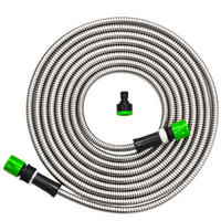 EDELSTAHL-GARTENSCHLAUCH 7,5 m - Silberfarben, Metall (750cm) - eyepower