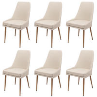 ESSZIMMERSTUHL Beige 6er-Set - Beige, Textil (50/92/60cm) - MCW