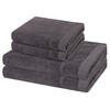FROTTIERSET Rubin 4-teilig - Dunkelgrau, Textil (50/100cm) - Ross