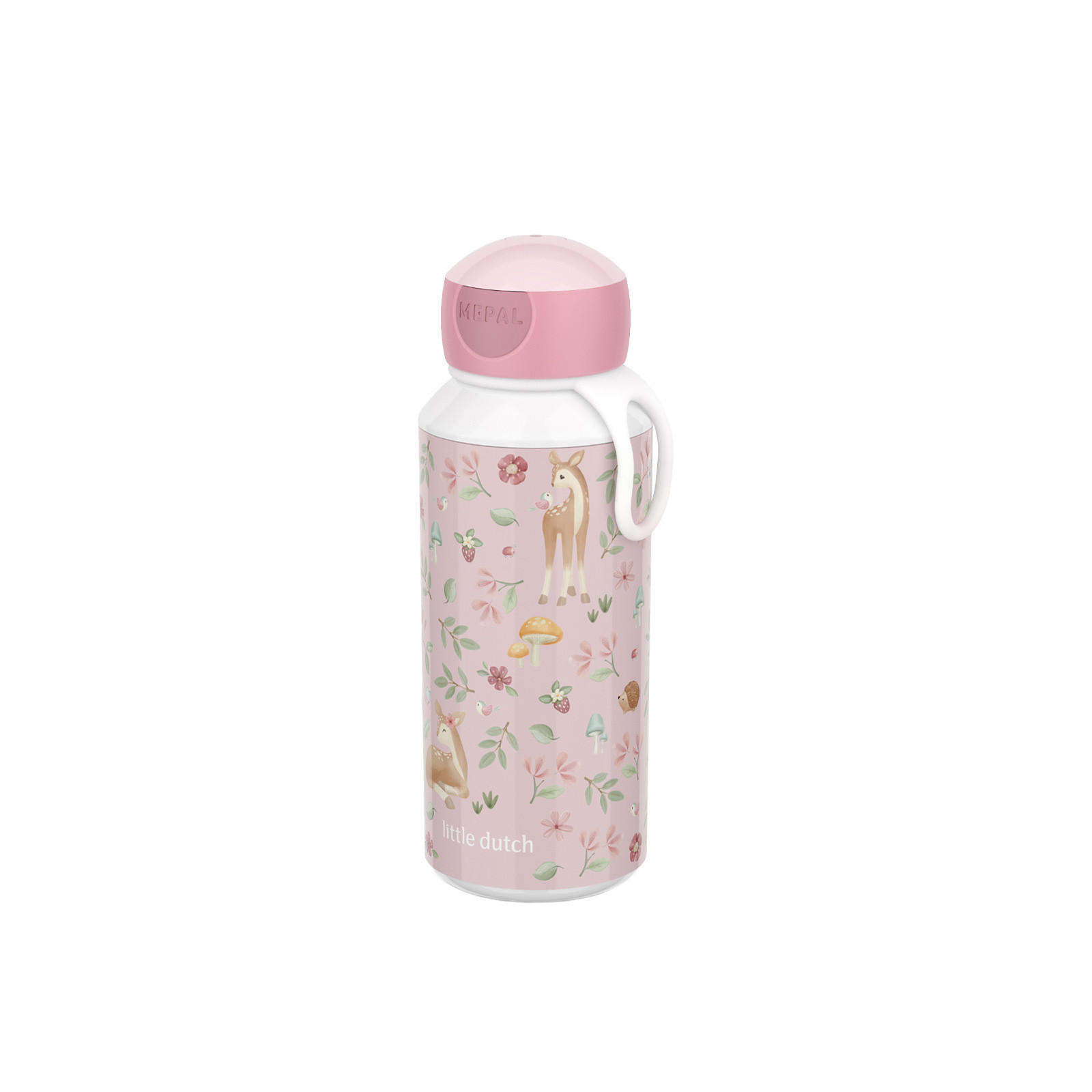POP-UP TRINKFLASCHE Campus (2025) Fairy Garden 400 ml - Pink/Rosa, Kunststoff (0.4L) - Mepal