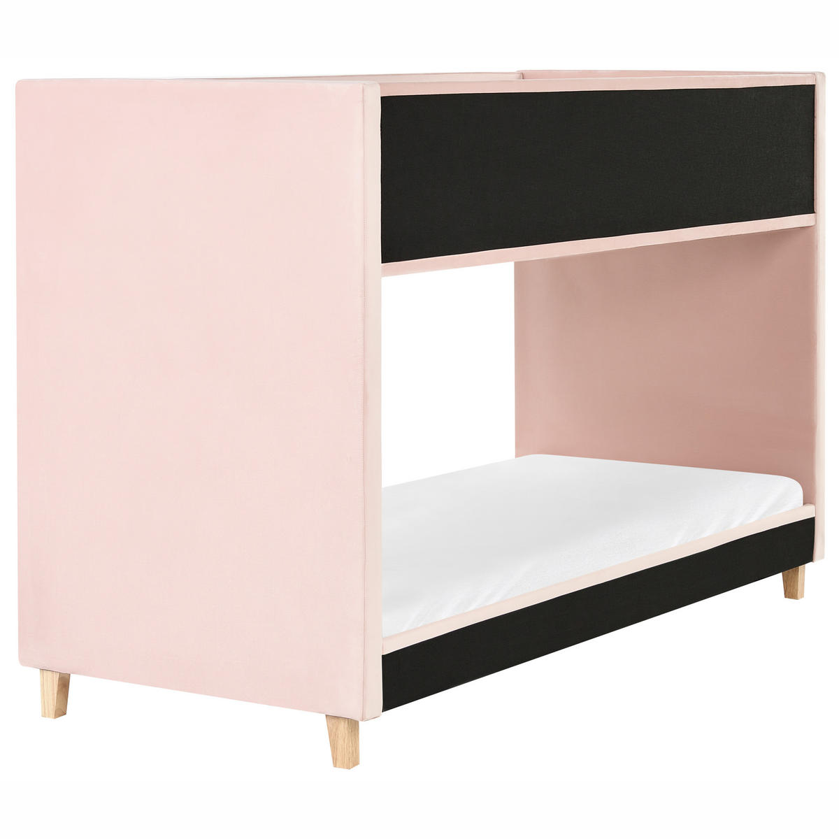 PAT ÎNALT catifea 90/200 cm roz pastel Chocques - roz aprins, material textil (97/143/214cm) - Beliani
