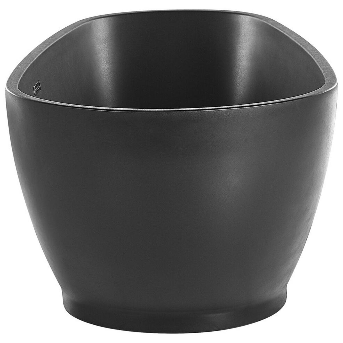 BADEWANNE FREISTEHEND 82x173x60 cm schwarz Guiana - Schwarz, Kunststoff (82/60/173cm) - Beliani