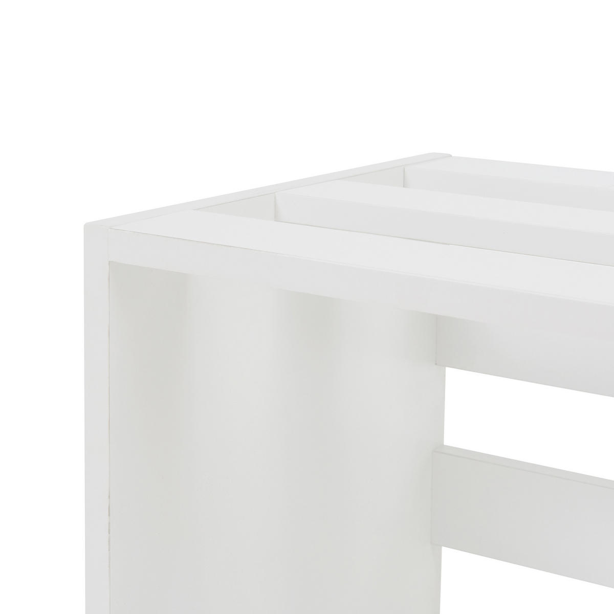 BEISTELLTISCH Rønde - Weiß, Holzwerkstoff (33/64/43cm) - [en.casa]
