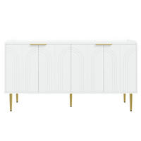 SIDEBOARD Weiß 140/38/75 cm - Weiß, Holzwerkstoff (140/75/38cm) - PANGIVO