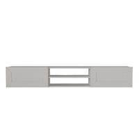 TV-LOWBOARD Hängend Piuma Weiß - Weiß, Holzwerkstoff (180/29.1/29.6cm) - moebel17
