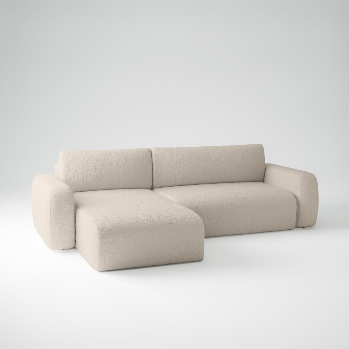 ECKSOFA Eckcouch Varde Universelle Beige - Beige, Textil (294/185cm) - Fedve