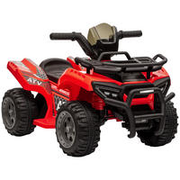 KINDERQUAD DE-06100 6V mit Musik und Vorwärtsfunktion Rot - Rot, Kunststoff/Metall (70/42/45cm) - ComfortXL