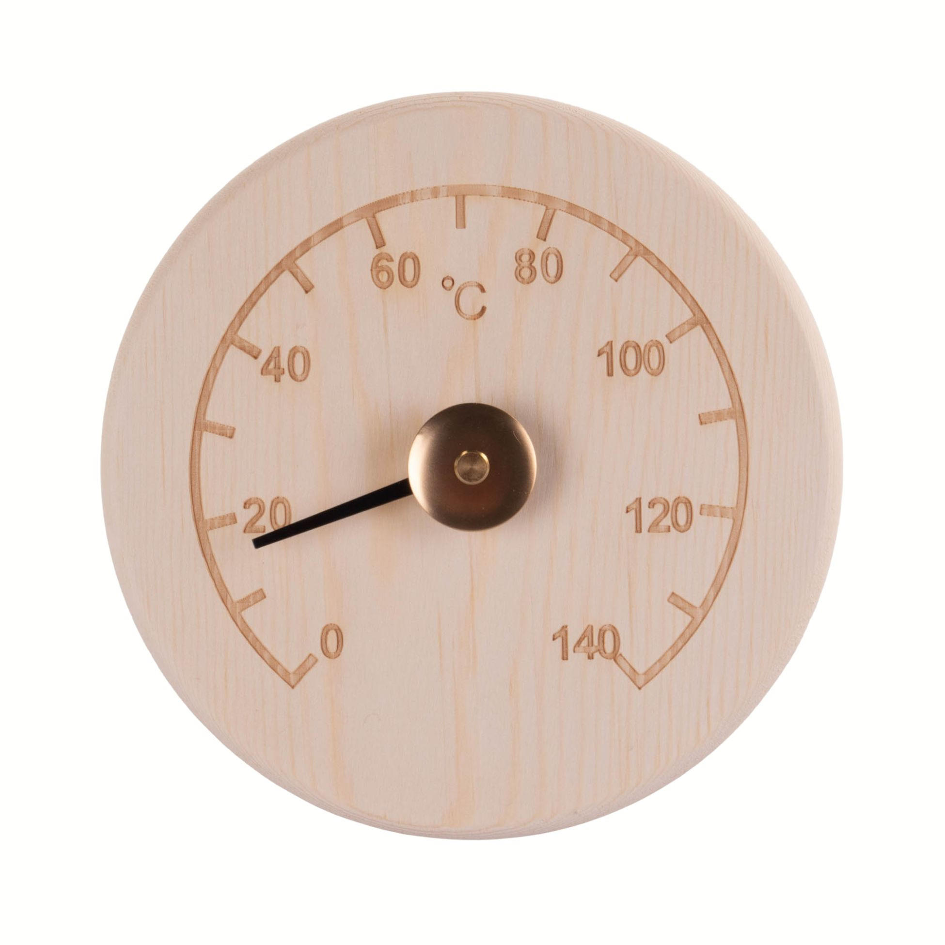 SAUNATHERMOMETER Kiefernholz - Beige, Holz (13.5/13/2cm)