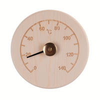 SAUNATHERMOMETER Kiefernholz - Beige, Holz (13.5/13/2cm)