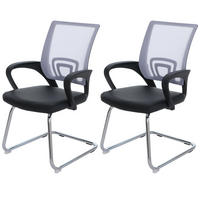 KONFERENZSTUHL Weiß 2er-Set - Weiß, Kunststoff (57/92/59cm) - MCW