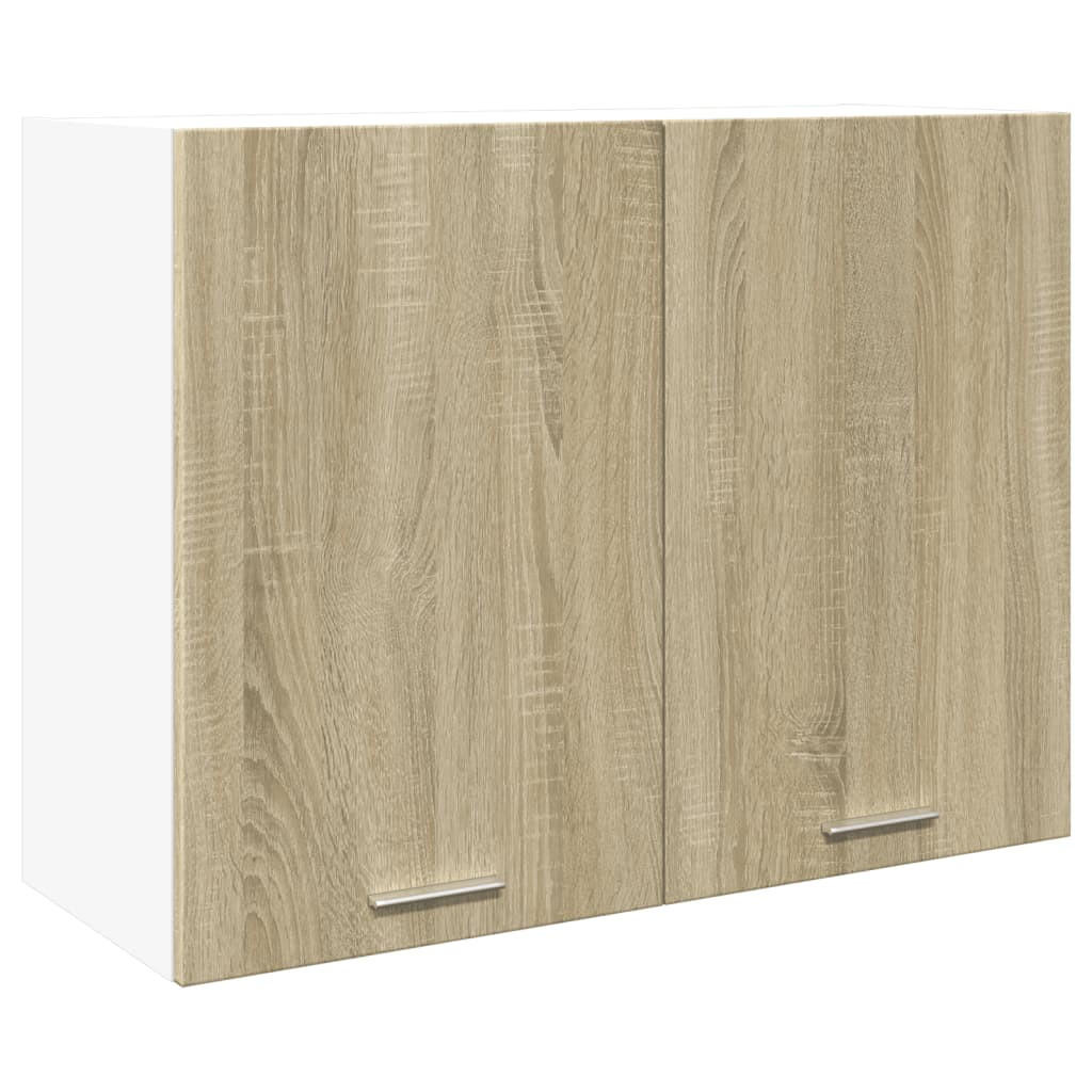 KÜCHENOBERSCHRANK Lyon mit 2 Türen 80/31/60 cm aus Holzwerkstoff Sonoma-Eiche Dekor - Sonoma Eiche, Holz (80/60/31cm) - vidaXL