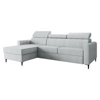 ECKSOFA Toronto III - Hellgrau/Schwarz, Holz/Kunststoff (250/169cm) - MIRJAN24