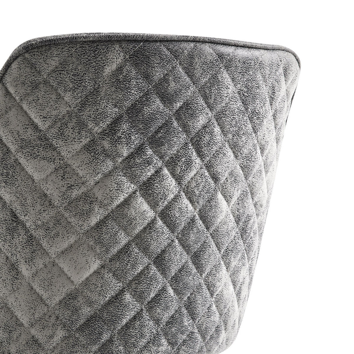 ARMLEHNSTUHL CYRUS Grau 2 Stück - Grau, Textil/Metall (58/79/60cm) - B&D Home