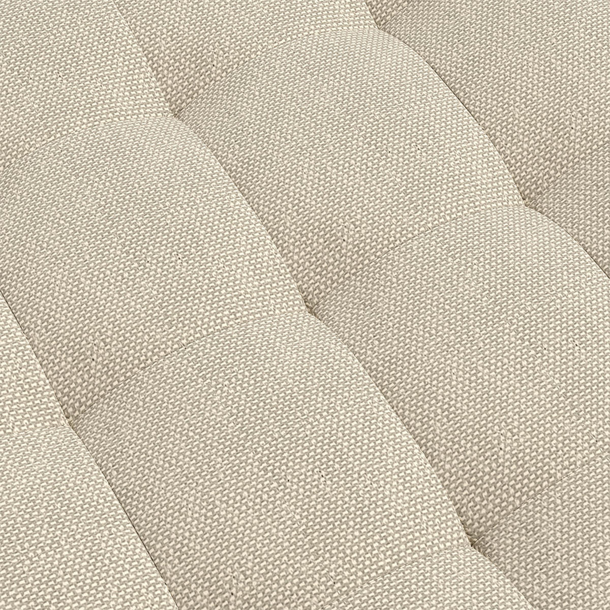 POLSTERHOCKER 39.5/39.5/40 cm Quadratisch Eichenholzbeine Leinen Beige - Beige/Naturfarben, Eichenholz/Holz (39.5/40/39.5cm) - Livingandhome