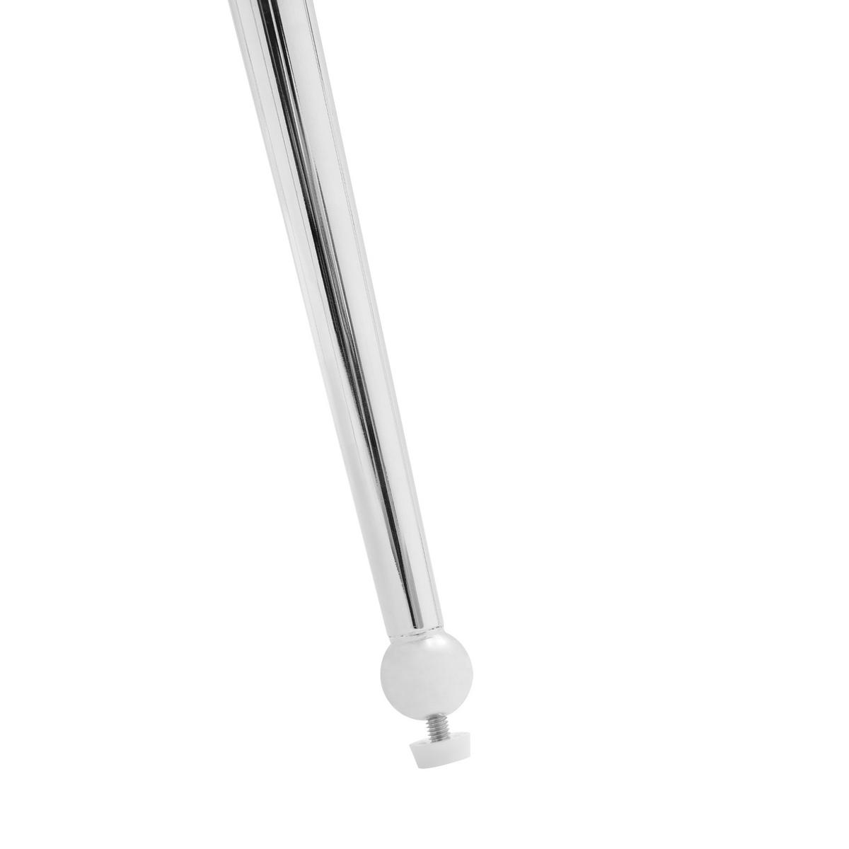 ARMLEHNSTUHL-SET DE-37009 4 Stück mit silbernen Metallbeinen Beige - Beige, Metall (57/83/53cm) - ComfortXL