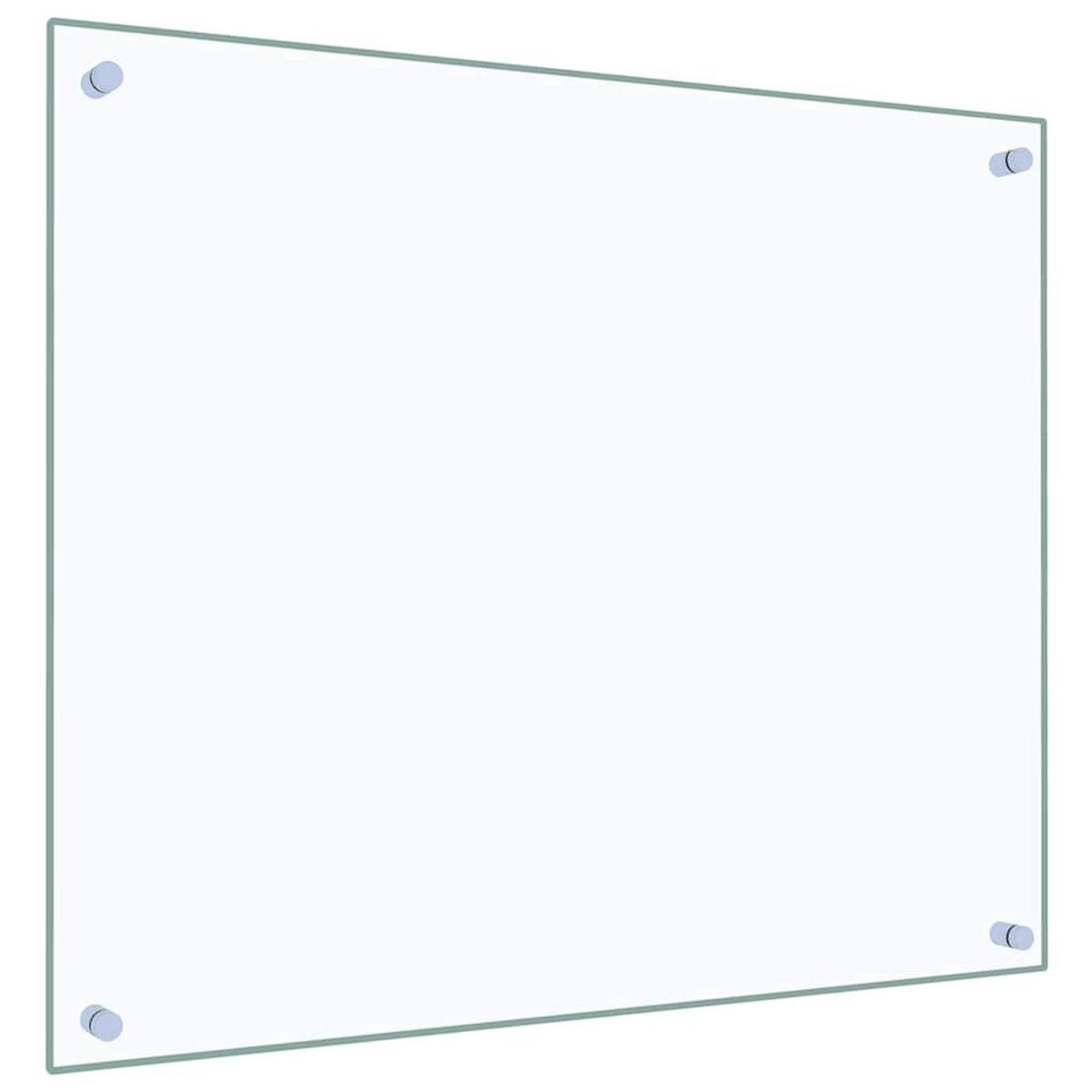 KÜCHENRÜCKWAND Glas 70x60 cm Transparent Wand-Spritzschutz - Transparent, Glas (70/60/0.6cm) - DELUKE