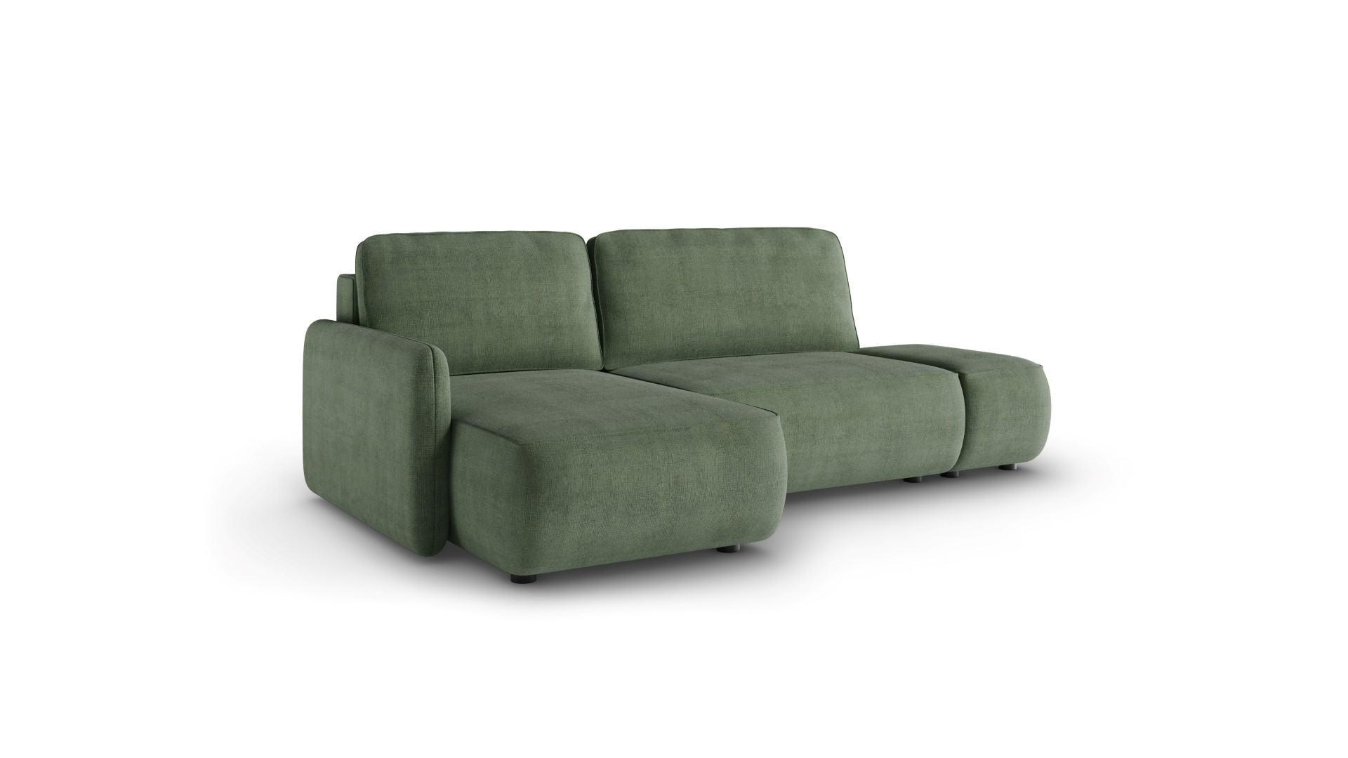 ECKSOFA mit Schlaffunktion Grün - Grün, Textil (229/148cm) - Furnisell