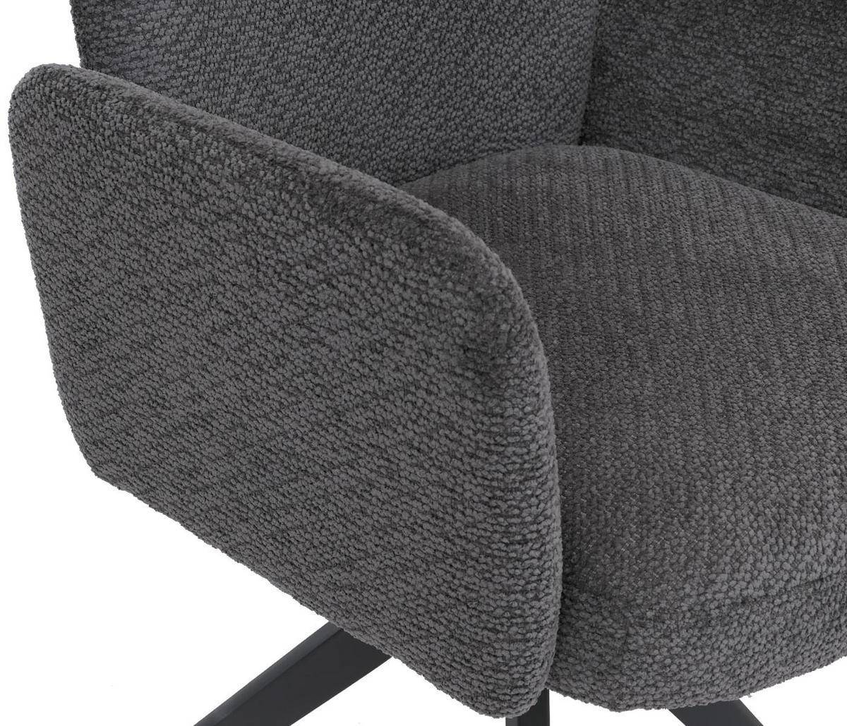 ESSZIMMERSTUHL Grau - Dunkelgrau/Grau, Textil (63/92/58cm) - MCW