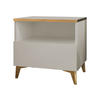 NACHTTISCH Alrik 1SZ - Beige/Goldfarben, Holzwerkstoff/Kunststoff (50/50/40cm) - MIRJAN24