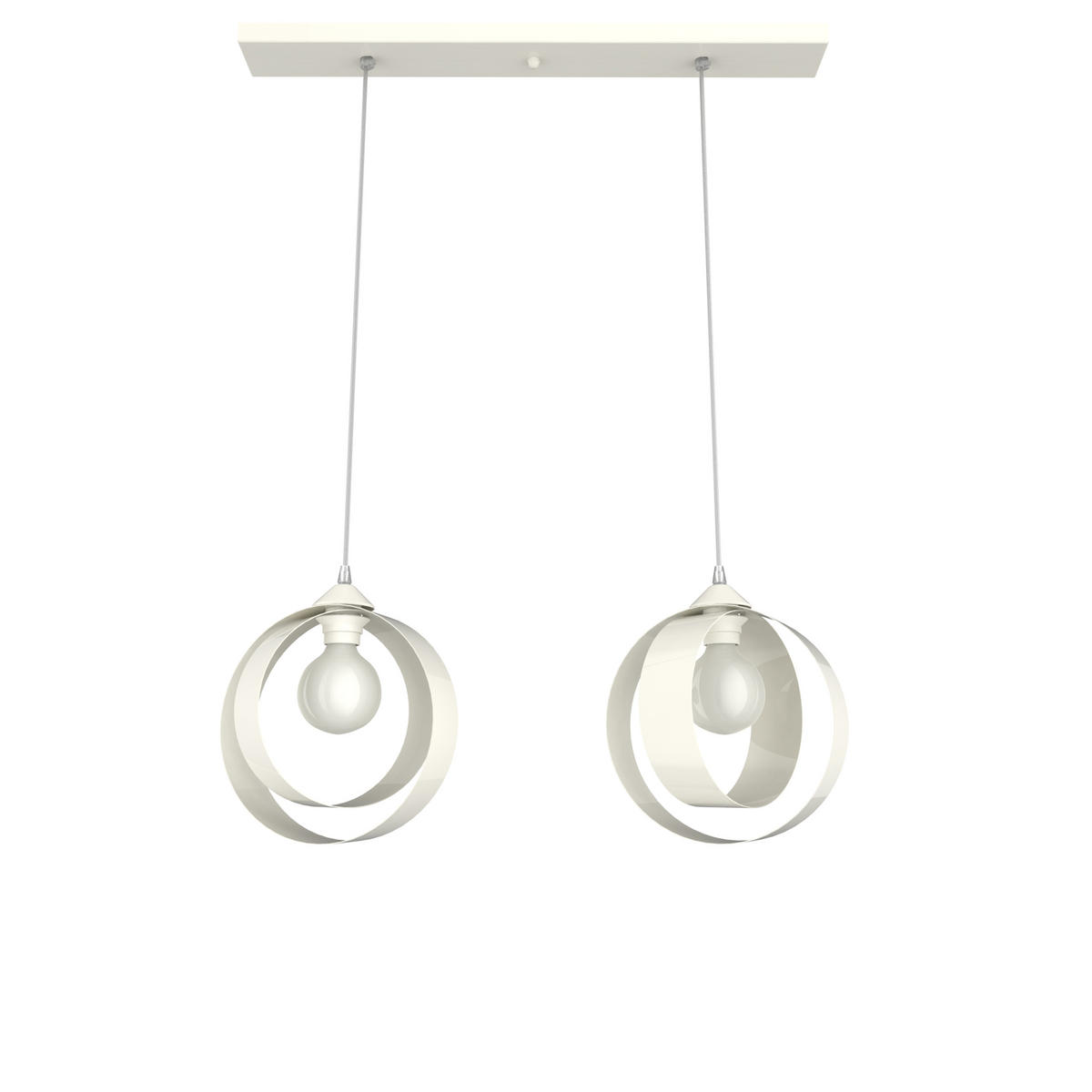 HÄNGELEUCHTE - Weiß Hochglanz, Metall (7/25/25cm) - Lumicom