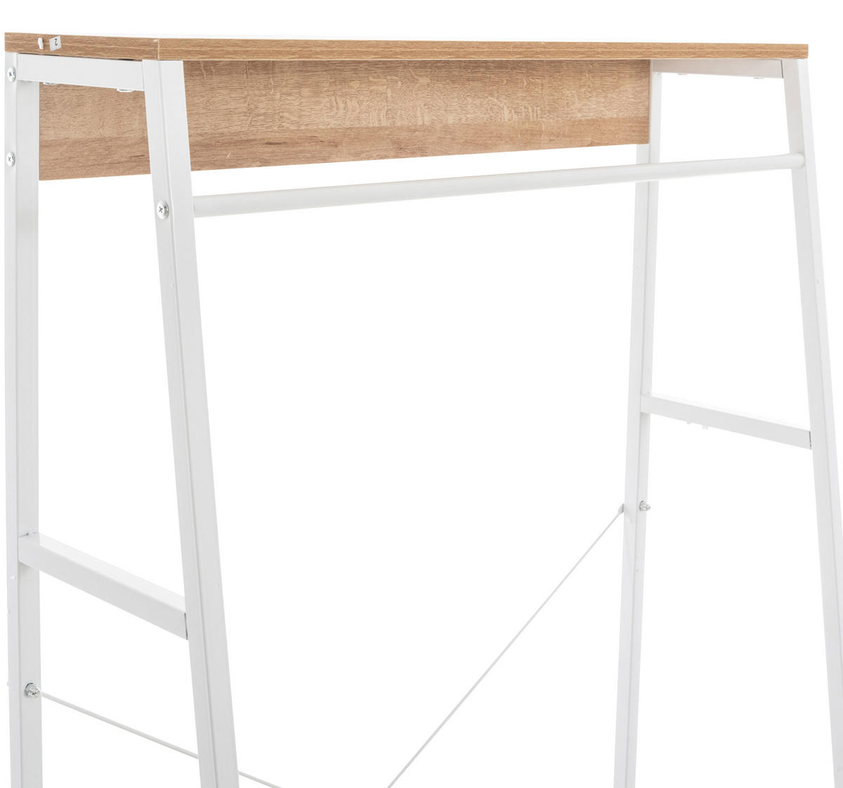 KLEIDERSTÄNDER M-edelstahl-Holz - Eukalyptusholzfarben/Weiß, Holz/Metall (80/167/44cm) - CLP
