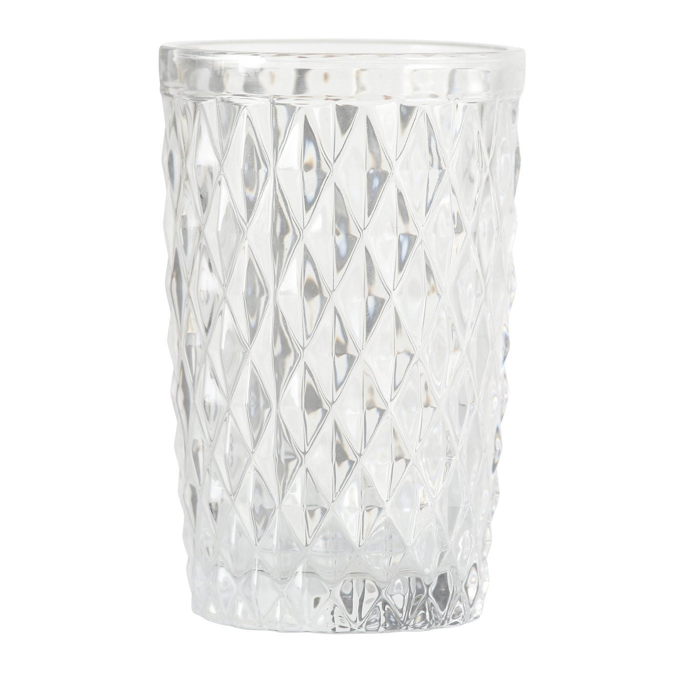 GLAS mit Verzierung Aurora Muster 1 300 ml 8/8/13 cm - Transparent, Glas (0.3L) - Boltze Home